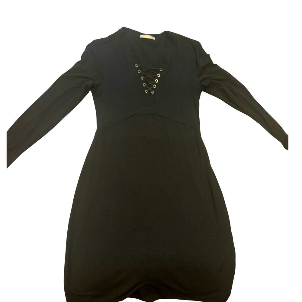 Tart black stretchy lined dress